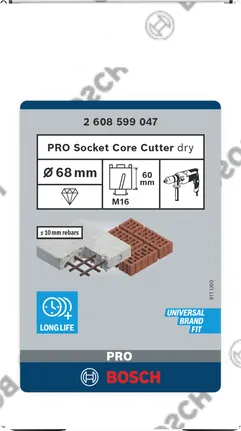 Alicate de corte Bosch PRO 68×60 mm M16 seco.