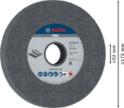 Disco de desbaste para metal Bosch PRO 175 x 25 x 32 mm G36.