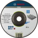Disco de desbaste Bosch PRO em aço inoxidável, 180 x 7 mm.