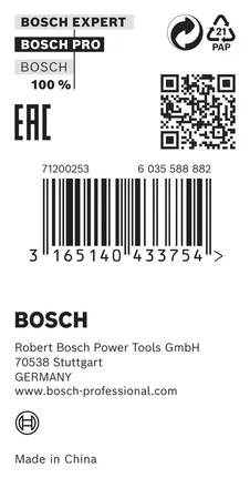 Anel de redução Bosch 30 x 1,2 x 24 mm.