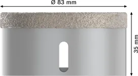 Cortador de núcleo a seco em cerâmica Bosch PRO 83 mm X-Lock.