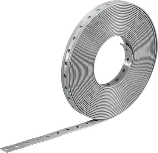 Rolo de cinta metálica Bosch PRO FMS-19 com furos, 10 m.