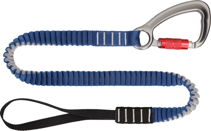 Cordão de segurança Bosch PRO reforçado com mosquetão, capacidade máxima de carga de 16 kg.