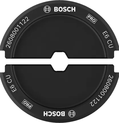 Matriz de cravação Bosch PRO E6 CU 6 mm² para cobre.