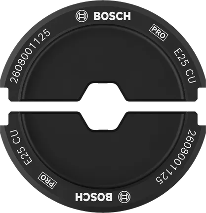 Matriz de cravação Bosch PRO E25 CU 25 mm² para cobre.