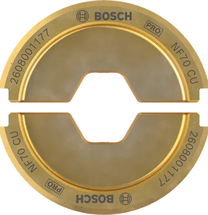 Matriz de cravação Bosch PRO NF70 CU 70 mm² para cobre.