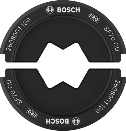 Matriz de cravação Bosch PRO SF70 CU 70 mm² para cobre.