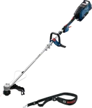 Aparador de relva sem fio Bosch GRT 18V-40 com alça de ombro.