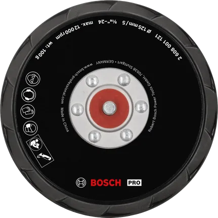 Almofada de polimento Bosch PRO média de 125 mm para GPX 12V-125.