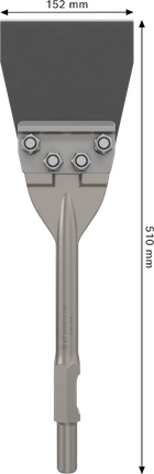 Raspador de pavimentos Bosch PRO HEX 30, lâmina de corte de 152 mm.