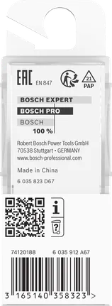 Painel piloto de broca de tupia Bosch PRO Ø8×18,6 mm.