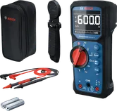 Multímetro digital Bosch GDM 600-15 com acessórios.