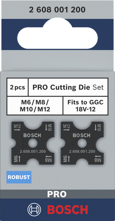 Conjunto de matrizes de corte Bosch PRO M6/M8/M10/M12.