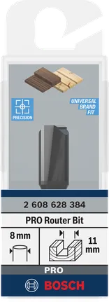 Fresa reta Bosch PRO 11×19,6 mm.