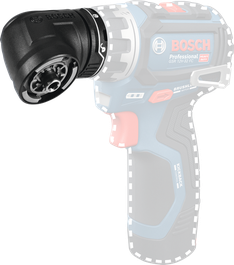 Adaptador angular Bosch GFA 12-W FlexiClick para berbequins.