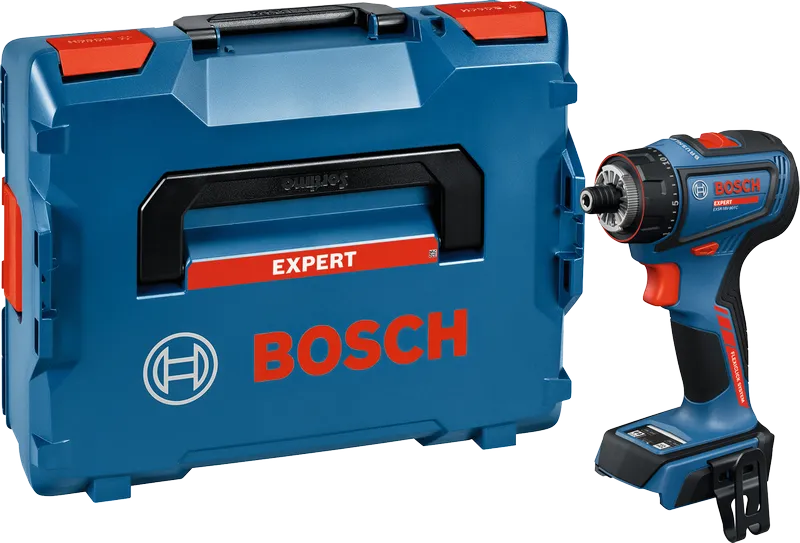 Berbequim sem fio Bosch EXSR18V-90FC com mala de transporte.