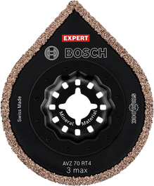 Placa de betumagem Bosch EXPERT AVZ 70 RT4, bordo em carboneto.