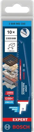 Lâmina Bosch EXPERT Multi Material S959XHM, embalagem de 10 unidades.