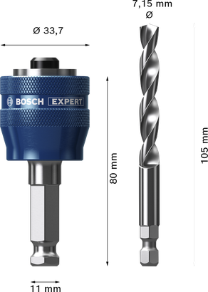 EXPERT Power Change Plus com broca de centrar