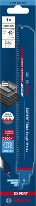 Lâmina de serra alternativa Bosch EXPERT Thick Tough Metal S1155CHC.