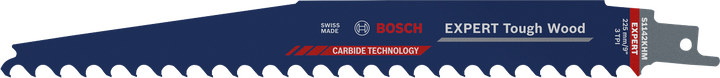 Lâmina de serra alternativa Bosch EXPERT Tough Wood, dentes em carboneto.