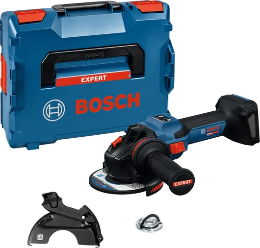 Rebarbadora sem fios Bosch EXWS18V-15S com estojo.