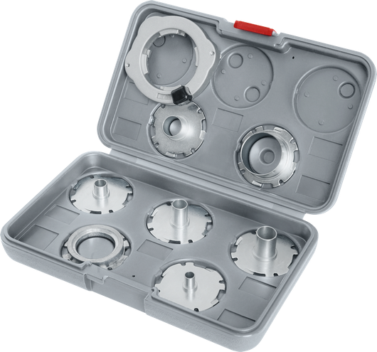 Conjunto de guias de gabaritos Bosch PRO Imperial para router, 8 peças.