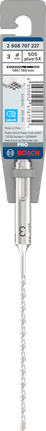 Broca para berbequim de impacto Bosch PRO SDS plus-5X 3 x 100 x 160 mm.