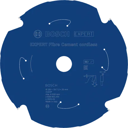 Disco de serra circular sem fio Bosch EXPERT para fibrocimento, 165 mm.