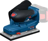 Lixadora orbital Bosch GSS18V-18 com pega ergonómica.