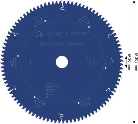 Disco de serra circular Bosch EXPERT Multi Material 305 mm.