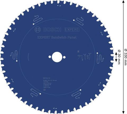 Lâmina de serra circular para painel sanduíche Bosch EXPERT, 330 mm.