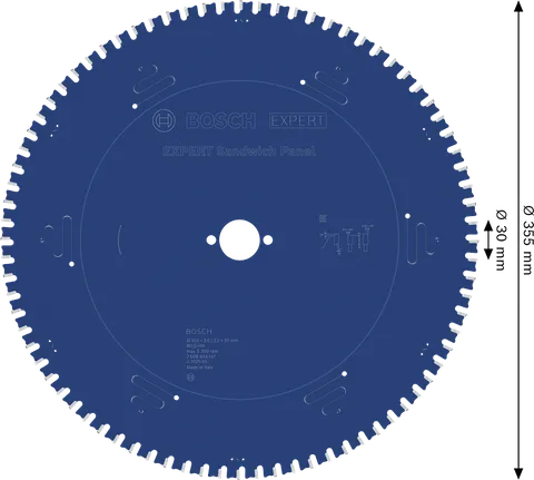Lâmina de serra circular Bosch EXPERT para painel sanduíche, 355 mm.