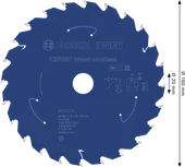 Lâmina de serra circular sem fio Bosch EXPERT Wood 160 mm T24.