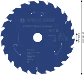 Lâmina de serra circular sem fio Bosch EXPERT Wood, 165 mm, 24 dentes.