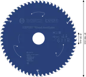 Disco de serra circular sem fio Bosch EXPERT Wood, com 190 mm de diâmetro.