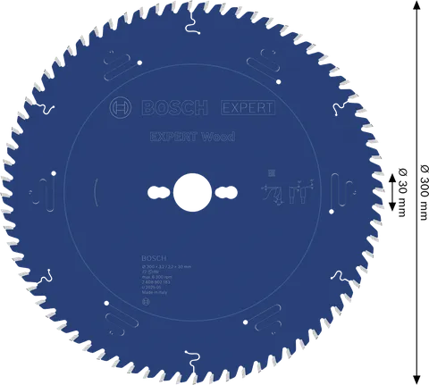 Lâmina de serra circular para madeira Bosch EXPERT 300 mm, 72 dentes.