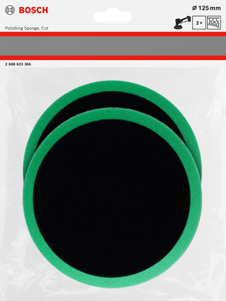 Esponja de polimento Bosch 125 mm 2 peças.