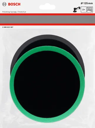 Conjunto de esponjas de polimento Bosch 125 mm.