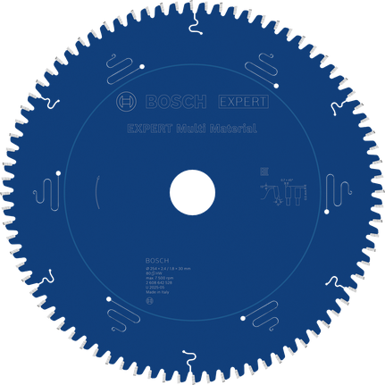Disco de serra circular Bosch EXPERT Multi Material, 254 mm.