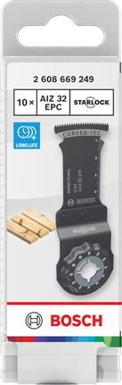 Lâmina de corte para madeira Bosch Starlock AIZ 32 EPC 32×50mm 10 unid.