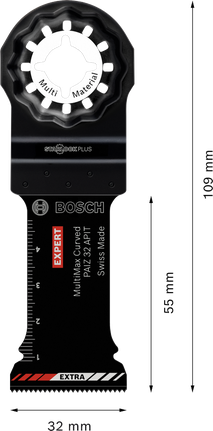Lâmina multiferramenta Bosch EXPERT MultiMax PAIZ 32 APIT de 32 mm.
