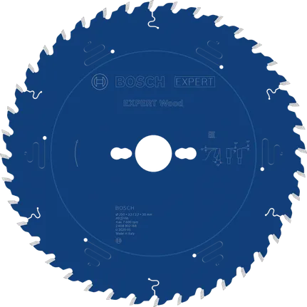 Lâmina de serra circular Bosch EXPERT Wood 250 mm T40.