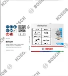 Disco de lixa Bosch X451 115mm G120 T29, embalagem de 15 unidades.