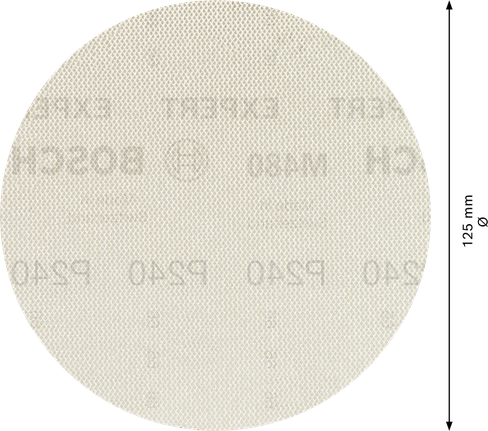 Lixa Bosch EXPERT M480, rede de 225 mm, disco G 240.