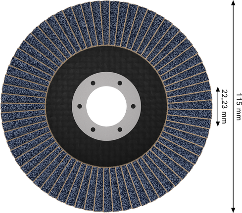Disco de lixa Bosch X451 de 115 mm com grão G80.