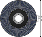 Disco de lixa Bosch X451 de 125 mm G80 para rebarbadoras angulares.