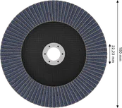 Disco de lixa Bosch X451 de 180 mm G60 T29 para desbaste.