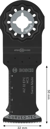 Disco de corte para madeira Bosch Starlock AIZ 32 EPC, 32x50 mm.
