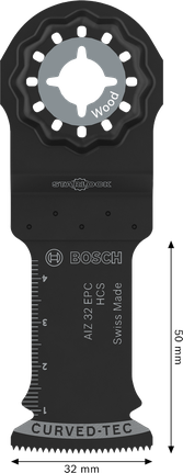 Lâmina de corte para madeira Bosch Starlock AIZ 32 EPC, 32x50 mm.